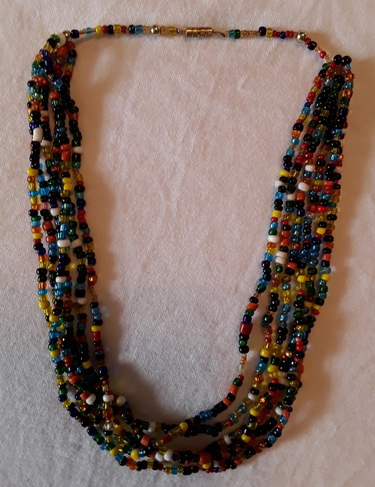 Multicolored Small Bead Necklace